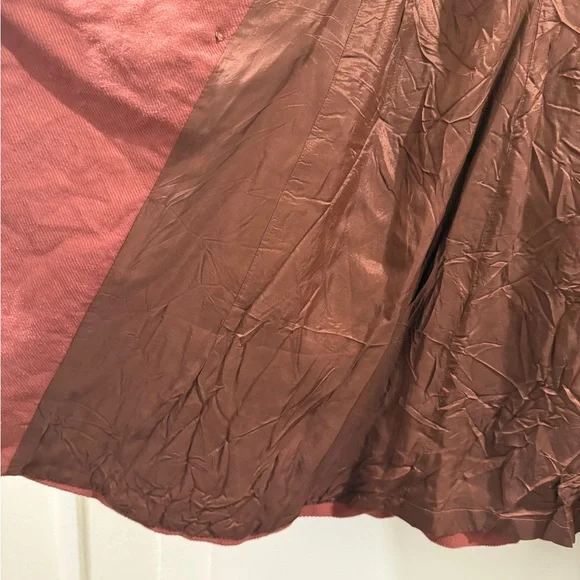 Free People Double-Breasted Trench Coat - Brick Red - Picture 4 of 6